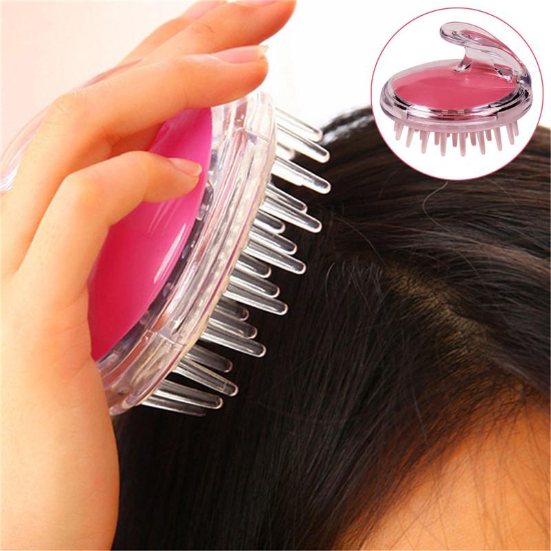Silicone Head Body To Wash Clean Care Hair Root Itching Scalp Massage Comb Shower Brush Bath Spa Slimming Anti-Dandruff Shampoo