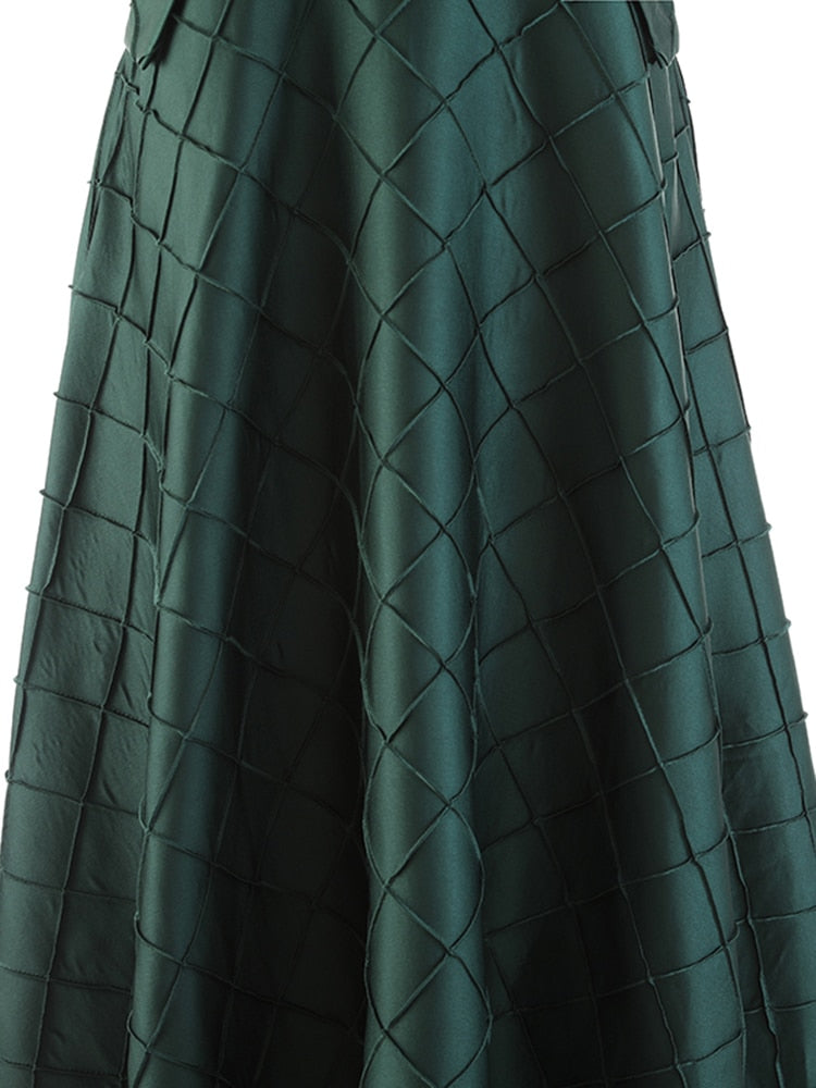 Clothes Streetwear Skirt For Women High Waist A Line Solid Minimalist Midi Skirts Female Summer Fashion Clothes