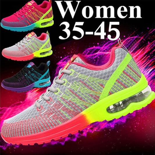 Women&#39;s Casual Fashion Ladies Air Cushion Lightweight Training Shoes Mesh Breathable Sneakers Women Sport Shoes Running Trainers