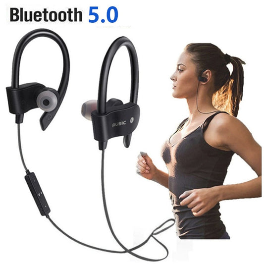 Sports Wireless 5.0 Bluetooth Headset Running Stereo Music Universal Mini Dual-in Earplugs Universal