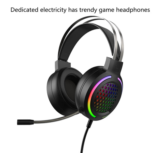 X2 RGB Game Luminous Earphone Wired USB Computer Network Class Head-Mounted Headset